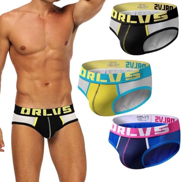 ORLVS BREATHABLE MEN'S FASHION SEXY BRIEF (ART115)