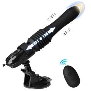 10 MODES TELESCOPIC AND VIBRATING BATON WITH REMOTE CONTROL