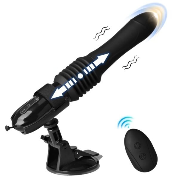 10 MODES TELESCOPIC AND VIBRATING BATON WITH REMOTE CONTROL