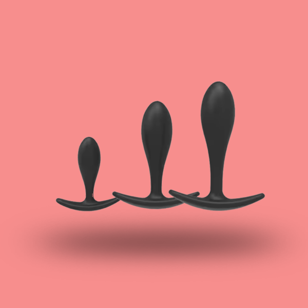 3 STAGES SILICONE ANAL / BUTT PLUG