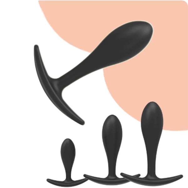 3 STAGES SILICONE ANAL / BUTT PLUG