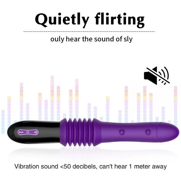 10 MODES TELESCOPIC AND VIBRATING BATON WITH REMOTE CONTROL