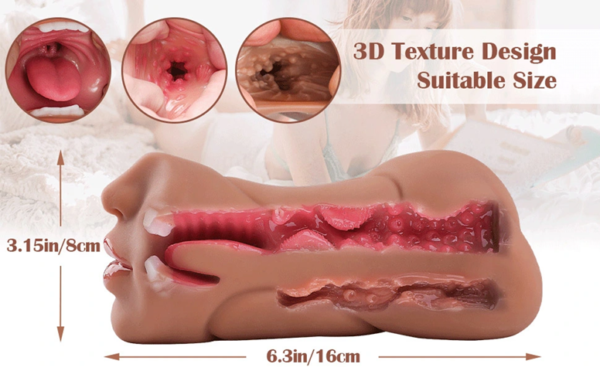 3 in 1 Realistic Blow Job Masturbator