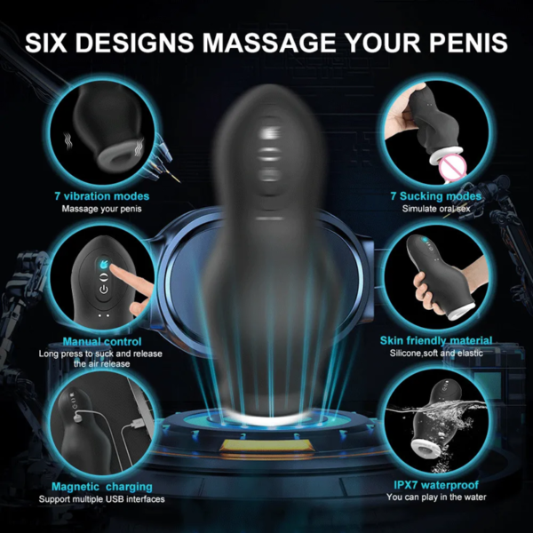 7 FREQUENCY VIBRATING ORAL TRAINING CUP DEVICE